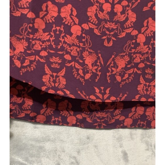 Cabi Shirt Womens Small Purple Red Cameo Sleeveless Tank Top Layered Y2K Whimsy - Picture 9 of 16